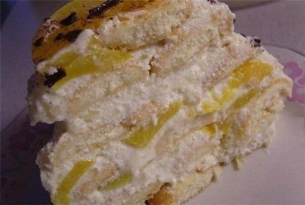 Торт без выпечки "нежный"