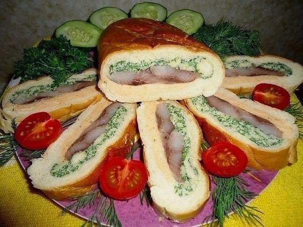 Закуска из батона.