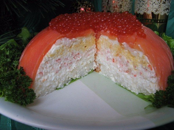 Рыбный торт.