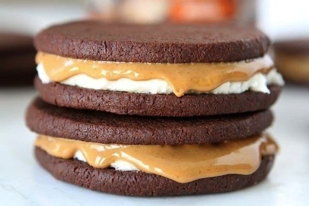 Домашний choco pie с арахисовым маслом Домашний choco pie с арахисовым маслом
