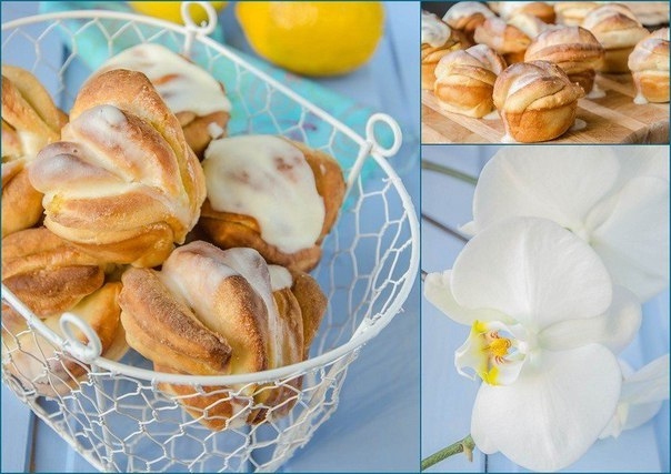 Булочки с лимоном и глазурью Булочки с лимоном и глазурью