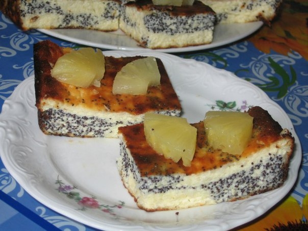 Творожник с маком и кокосом Творожник с маком и кокосом