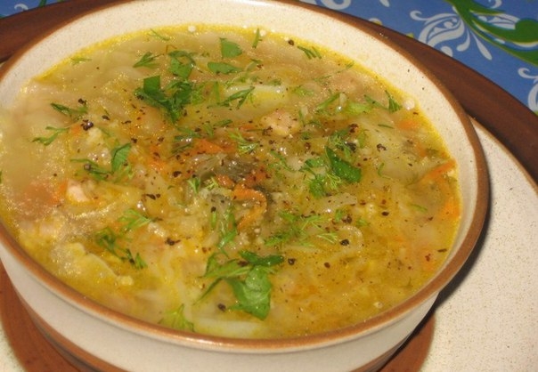 Суп с капустой и грибами Суп с капустой и грибами