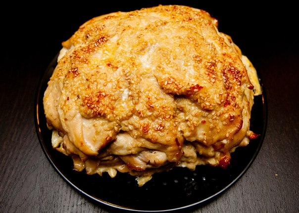 СЛОЁННЫЙ КУРИНЫЙ ТОРТ.