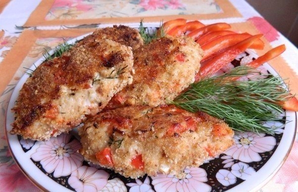 Котлетки с болгарским перчиком Котлетки с болгарским перчиком