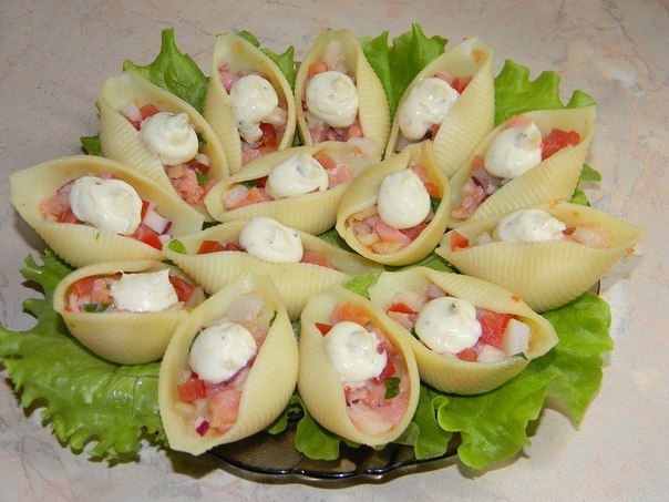 САЛАТ В РАКУШКАХ САЛАТ В РАКУШКАХ