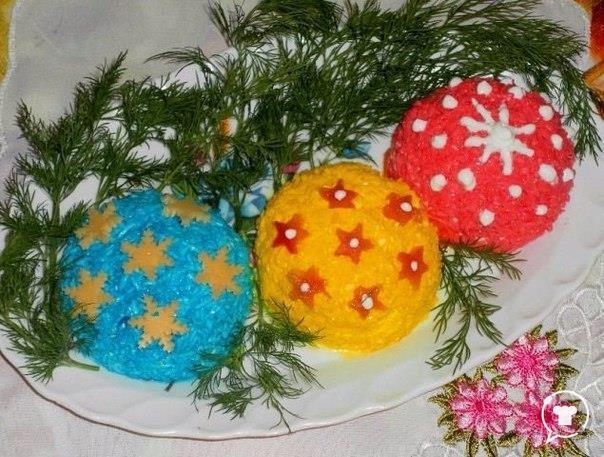 Салат "Новогодний шар"