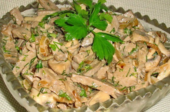 Нежный печеночный салат