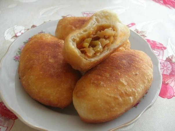 ЖАРЕНЫЕ ПИРОЖКИ С КАПУСТОЙ