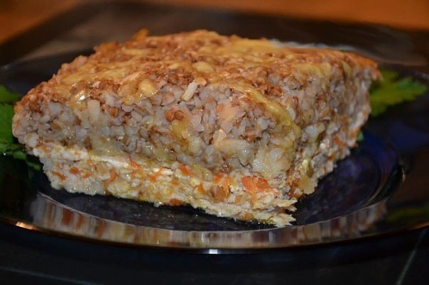 Запеканка с фаршем и гречкой Запеканка с фаршем и гречкой