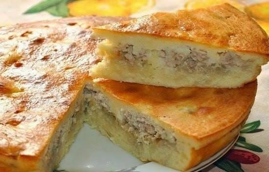 Рецепт заливного пирога с курицей Рецепт заливного пирога с курицей