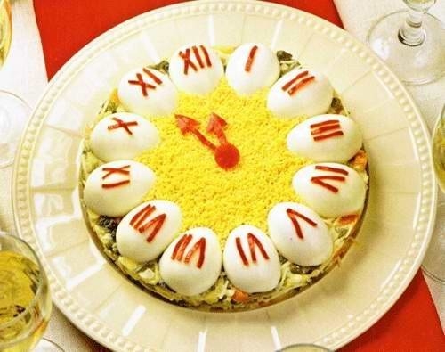 Салат "Часики"