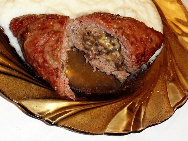 Зразы с грибами и сыром