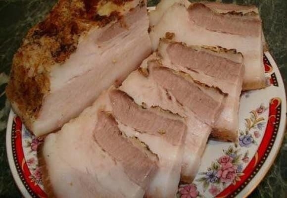 Сало быстрой засолки, пятиминутка.