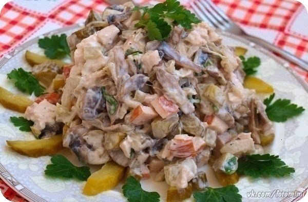 Мясной салат СПУТНИК