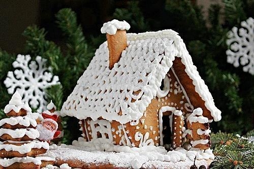 Как сделать пряничный домик на Новый год.