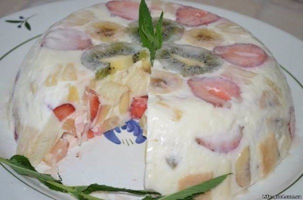 Торт 'фруктовое наслаждение' Торт 'фруктовое наслаждение'