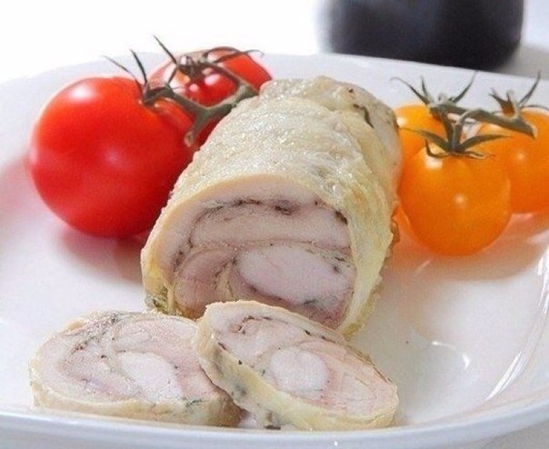 Замена колбасе - куриный рулет Замена колбасе - куриный рулет