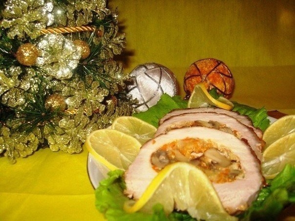 Рождественское фаршированное мясо Рождественское фаршированное мясо