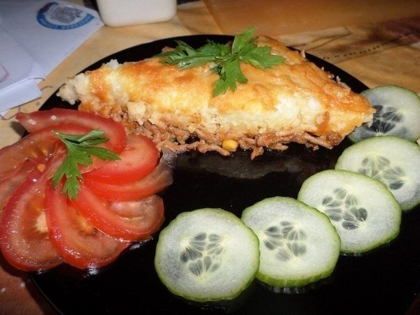 Английский пастуший пирог.