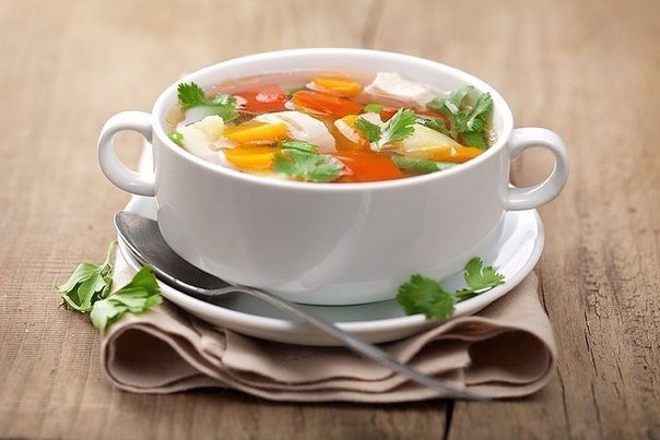 Овощной суп для худеющих.