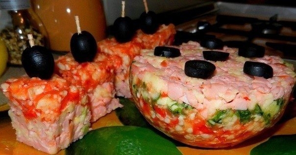 Сырно-ветчинная закуска