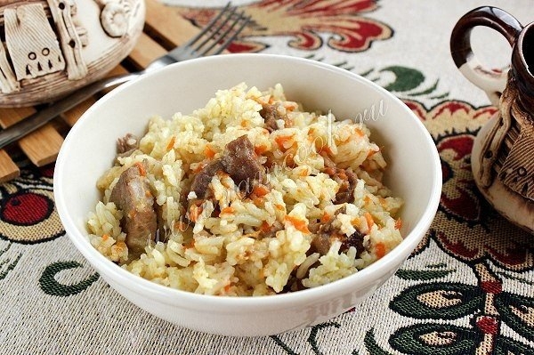 Плов со свининой в мультиварке