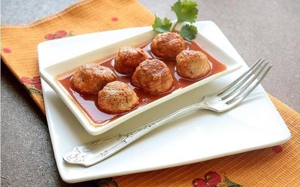 Мясные "ёжики" с рисом.