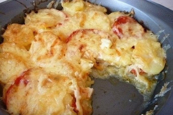 Картошечка на скорую руку из того, что было... .