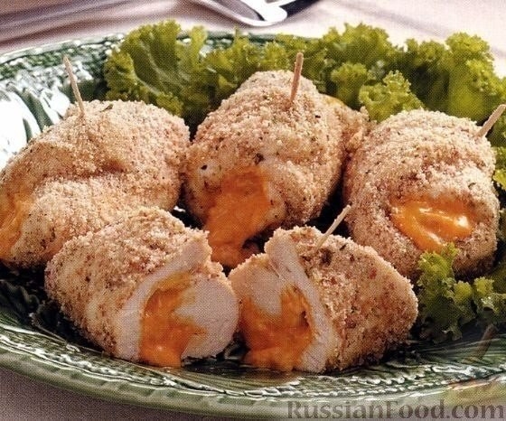 Быстрые куриные рулетики