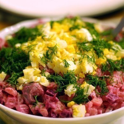 Шведский селедочный салат
