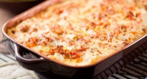 Овощная запеканка с курицей Овощная запеканка с курицей