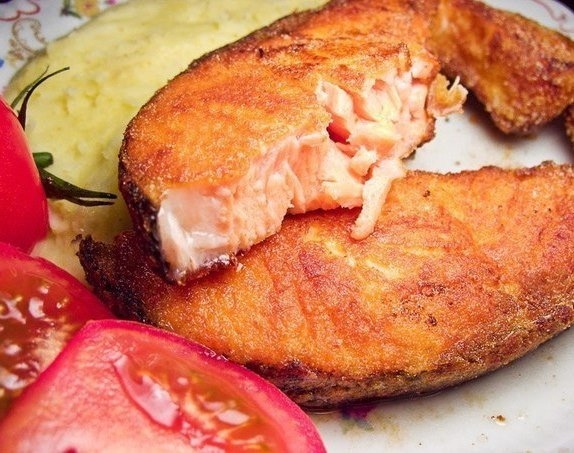 СЁМГА В КУКУРУЗНОЙ МУКЕ СЁМГА В КУКУРУЗНОЙ МУКЕ