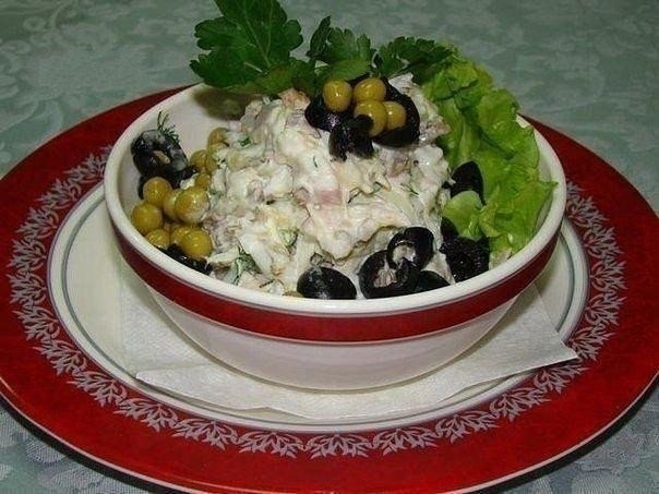 Салат "Мясной с огурчиками" Салат "Мясной с огурчиками"
