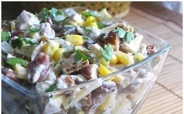 ТОП САЛАТОВ С КУРИНЫМ ФИЛЕ