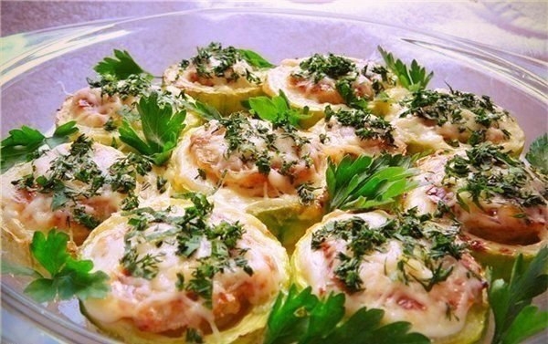Кабачки фаршированные мясом