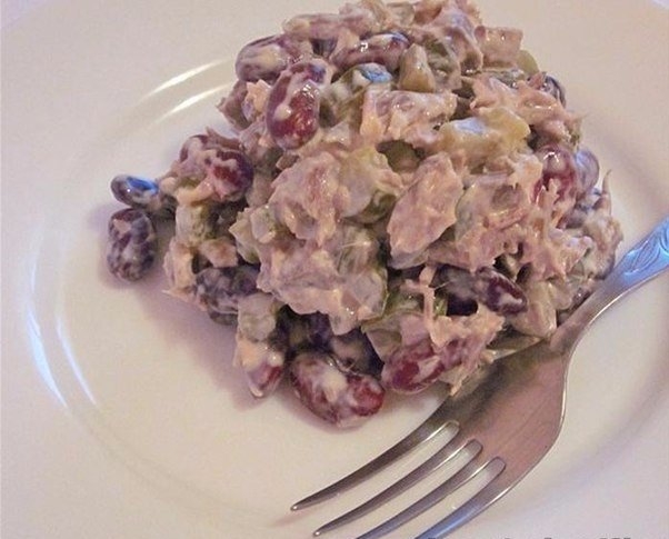 Салат из говядины и красной фасоли Салат из говядины и красной фасоли