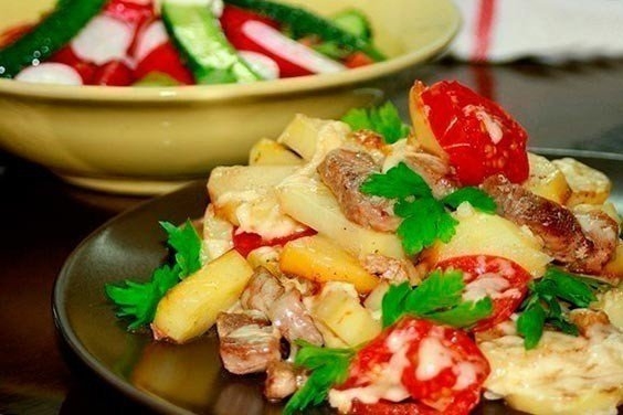 Картофель &laquo;По-французски&raquo; на сковороде