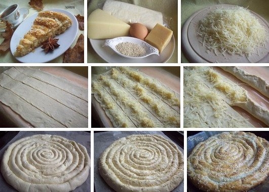 СЛОЕННЫЙ ПИРОГ С СЫРОМ