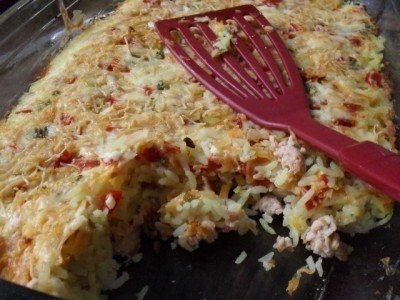 Рыбная запеканка с рисом
