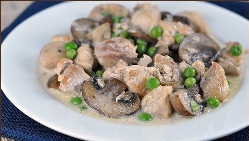 Курица с грибами в мультиварке
