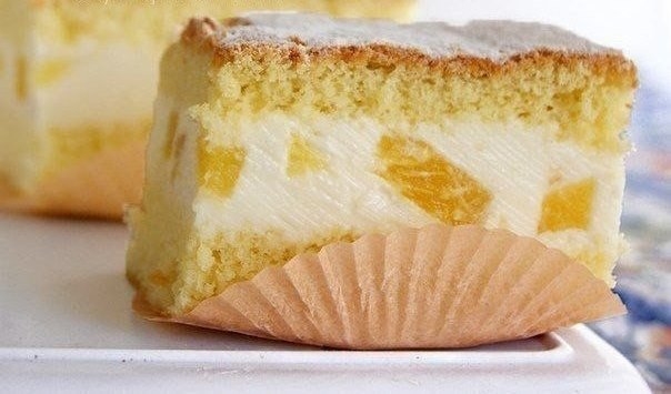 Торт с нежнейшим творожным кремом и ананасами