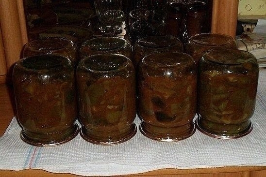 Грибная закуска "Охотники на привале".
