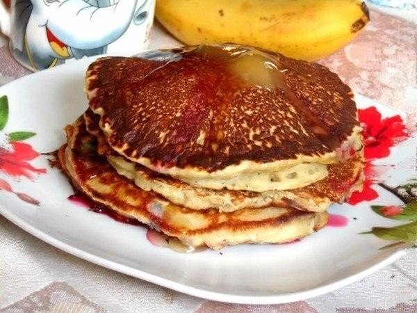 Бананово-медовые панкейки. Бананово-медовые панкейки.