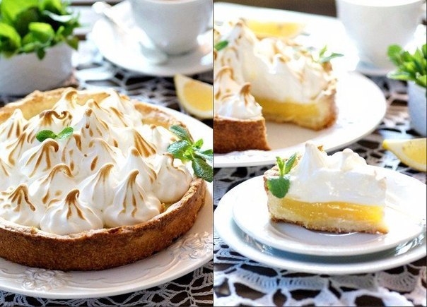 ТАРТ С ЛИМОННЫМ КРЕМОМ И БЕЗЕ