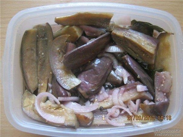 Маринованные вкуснейшие баклажаны.