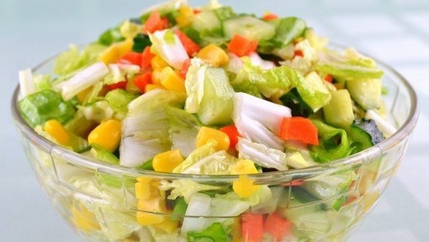 Овощной салат овощной салат "Цветной"