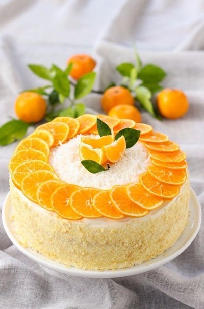 Невероятный мандариновый торт Невероятный мандариновый торт