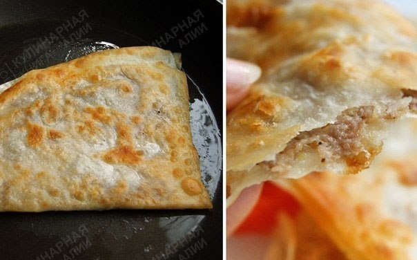 Ленивые чебуреки - быстро и вкусно!