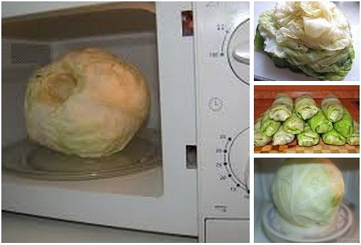 Капуста для голубцов ... в микроволновке!